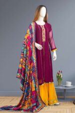 Embroidered Chiffon Sharara ARA002
