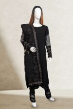 Black Chiffon Suit ARG010