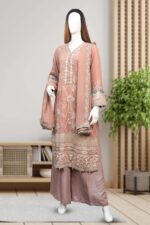 Embroidered Chiffon Suit ARG012