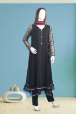 Black Chiffon Dress ARA003
