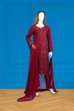 Red Chiffon Suit ARA005