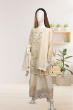 Embroidered Chiffon Suit ARG003