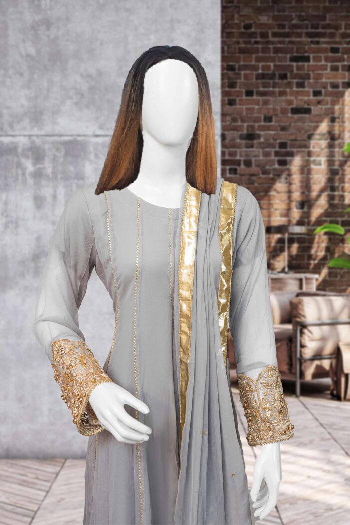 Luxury Chiffon Suit ARG008B - Image 2