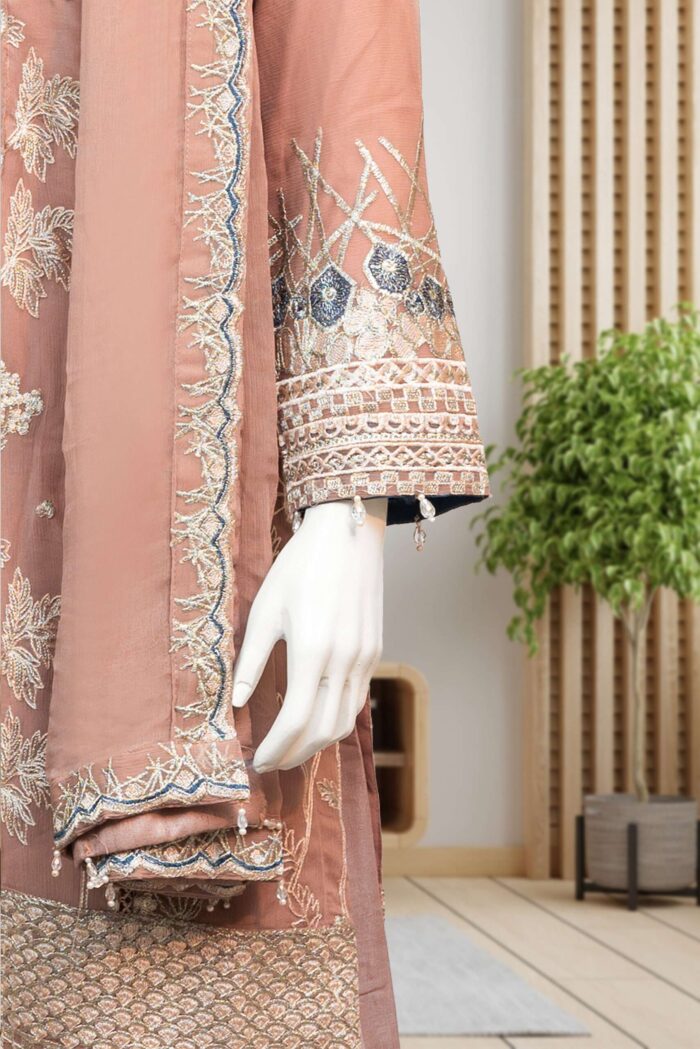 Embroidered Chiffon Suit ARG012 - Image 2