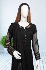 Black Chiffon Suit ARG006A - Image 2