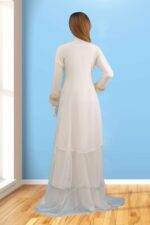 White Chiffon Sharara ARA011 - Image 3