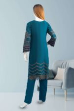 Blue Chiffon Suit ARA007 - Image 3