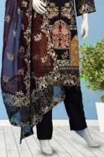 Black Chiffon Suit ARA004 - Image 4