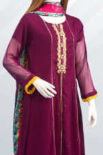 Embroidered Chiffon Sharara ARA002 - Image 2