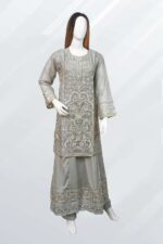 Embroidered Chiffon Suit - ARG001